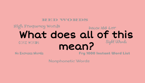 Why not just call them phonemic and nonphonemic words?