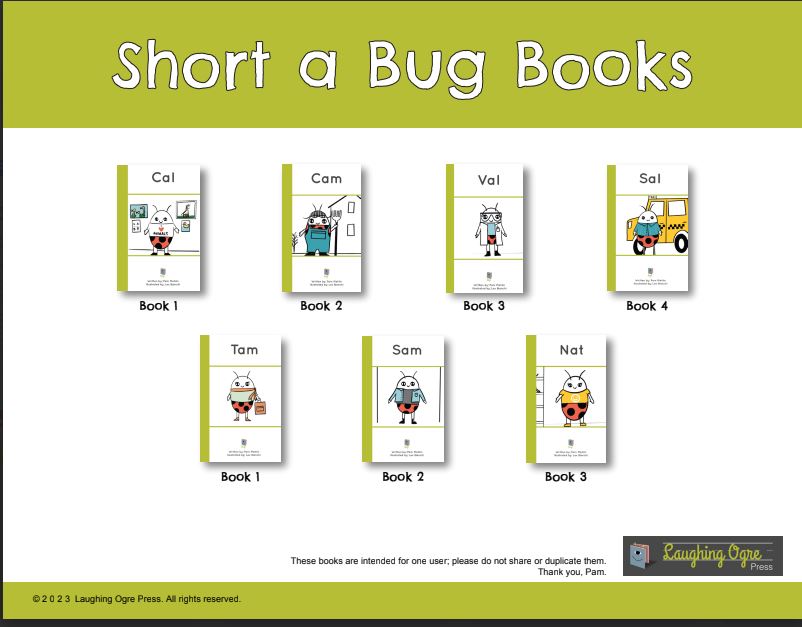 Teacher Guide for short a Bug Books