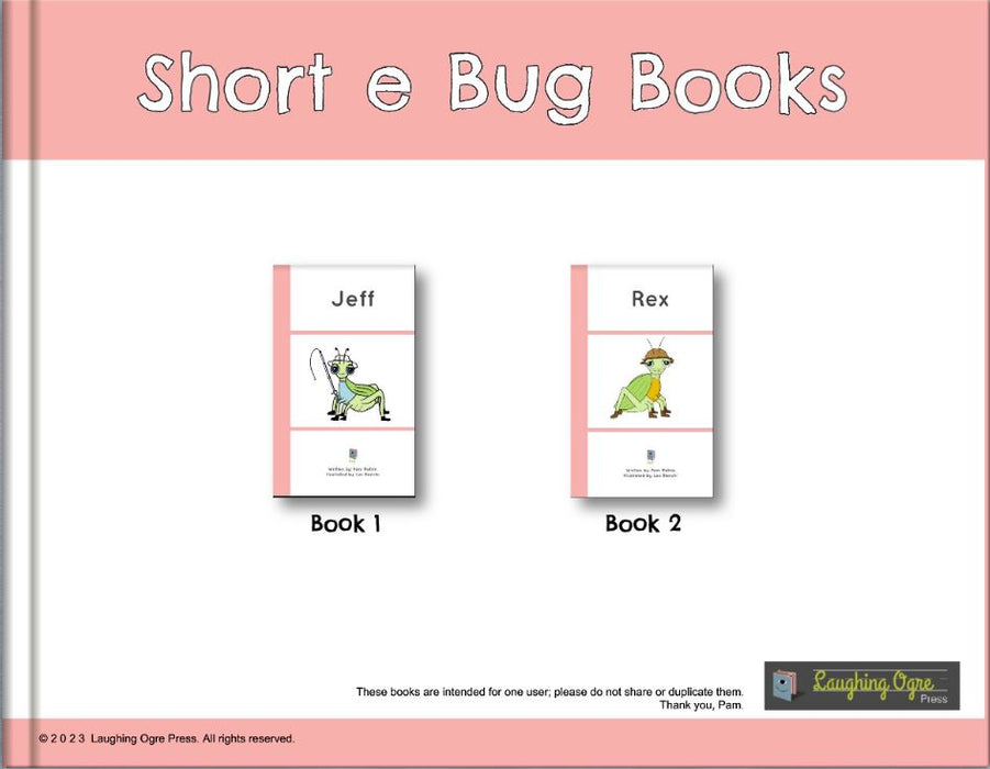 Teacher Guide for short e Bug Books