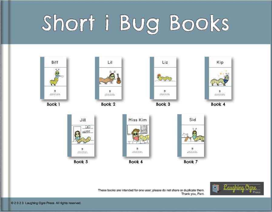 Teacher Guide for short i Bug Books