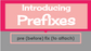 How to Introduce Prefixes